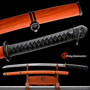 Espada Samurai Japonesa Sable Militar Tipo 98 Redwood 1095 Acero Katana Fulltang - Imagen 1 de 12