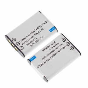 2X Replacement Battery for Olympus Li-60B LI60B Olympus CAMEDIA FE-370 RICOH R50 - Picture 1 of 5