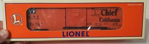 LIONEL BOXCAR SANTA FE “SUPER CHIEF TO CALIFORNIA” 6464-196 O GAUGE 6-19282 - Picture 1 of 8