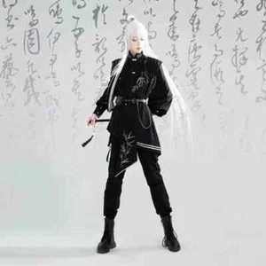 Neutral Style Han Element Robe Men Women New Chinese Tang Costume Vintage - Picture 1 of 15