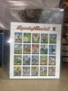 USPS -Baseball Legends sheet of 20 (20 Varieties) MNH  $.33 2000 MATTE PANE - Picture 1 of 8