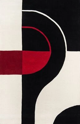 Alfombra Momeni Rugs Delhi Collection, 3' 6" x 5' 6", negra Foto 1 de 4