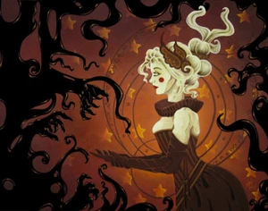 Gothic weibliche Puppe mit Alptraum Comic Fantasy Kunst  - Bild 1 von 1