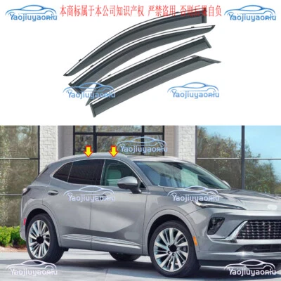 For Buick Envision 2021-2025 Smoke Window Visor Deflector Sun/Rain Shield Guard Foto 1 de 4
