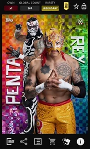 WWE Topps Slam Penta Rey Fenix Legendary Auto Award 267 CC DIGITAL - Picture 1 of 1