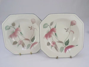 2 insalatiere Mikasa Continental zuppa cereali fiori di seta Giappone 8-1/2" in tutto - Foto 1 di 7