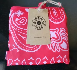Brand New Red Bandana Reusable Shopping Bag Tote - Levi's x Target - Picture 1 of 2