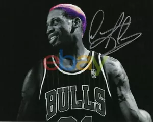 Dennis Rodman Autograph 8x10 Photo Chicago Bulls Signed - Picture 1 of 1