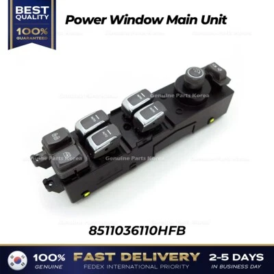 ⭐Genuine⭐ Power Window Main Unit 8511036110HFB for Ssangyong Rexton G4 - Image 1 of 2