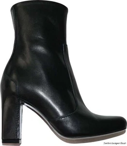NEW MaxMara boots leather Italy black 35 5 ankle designer Max Mara heels - Picture 1 of 6