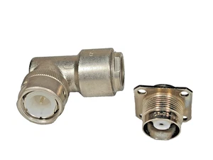 SET RF CONNECTORS SR-75-160PV + 166FV  POWER SILVER  PLATED CONNECTOR    NEW - Picture 1 of 6