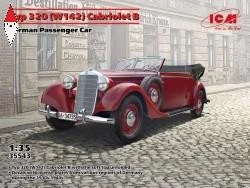 ICM 1/35 TYP 320 W142CABRIOLET B GERMAN PASSENGER CAR - Immagine 1 di 2