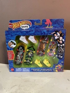 HOT WHEELS Skate/Tony Hawk Tricked Out Fingerboard Skateboard 4er Set ~ Neu! - Bild 1 von 7