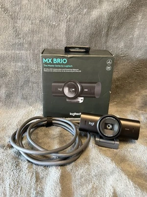 Logitech MX Brio Ultra HD 4K Video Conference, Gaming and Streaming - Image 1 of 4