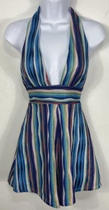 NWT Princess Polly Blue Multicolor Shimmer Molly Playsuit Retro Romper Size 2 - Picture 1 of 7