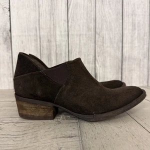 Krbonell Women’s Size 7 Dark Brown Suede Leather Ankle Booties - Picture 1 of 8