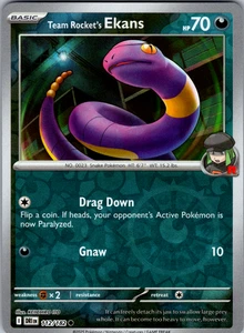 Team Rocket’s Ekans Reverse Holo 112/182 SV10: Destined Rivals Common - NM - Picture 1 of 2