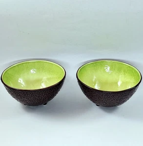 (2) Bordallo Pinheiro Tropische Früchte Avocado Salatschüsseln Portugal KOSTENLOSER VERSAND - Bild 1 von 10