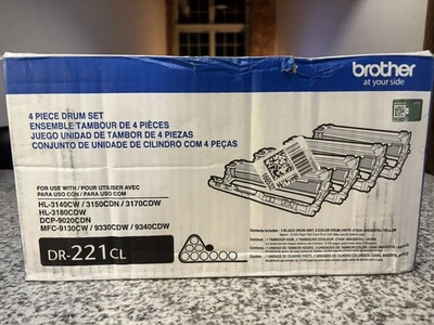 Juego de unidad de batería Brother DR-221CL genuino - caja abierta nueva Foto 1 de 4
