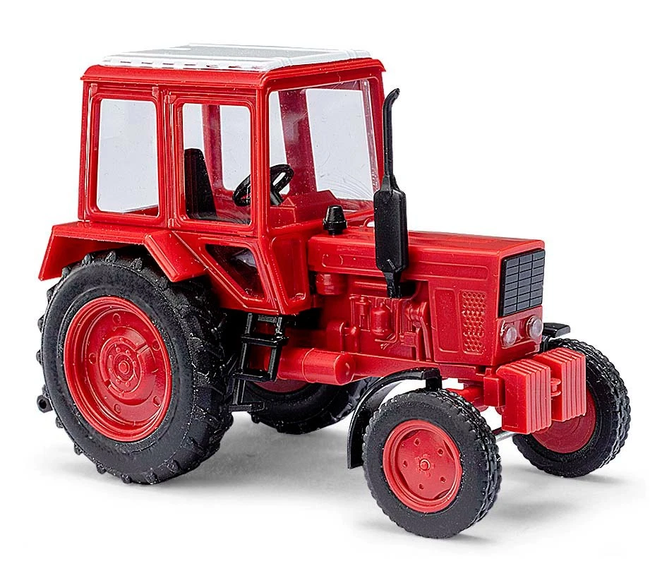 Busch 51304 Trattore Belaus Mtz 80 Rosso Mattone Ho 1:87 Nuovo - Immagine 1 di 1