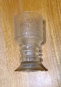 Lord of the Rings Glass Goblet Light Up Gandalf Sir Ian McKellen 2001 Mug C46 - Picture 1 of 4