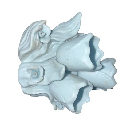 Florero pequeño decorativo azul claro Foto 1 de 4