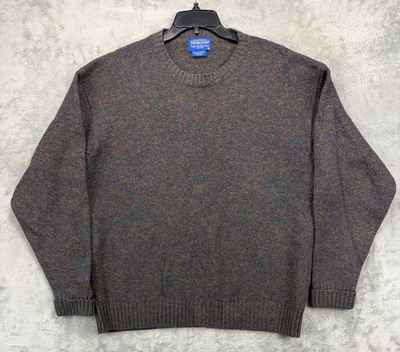 Pendleton Men's Sweater XL Multicolor Crewneck Preppy 100% Shetland Wool - Image 1 of 4