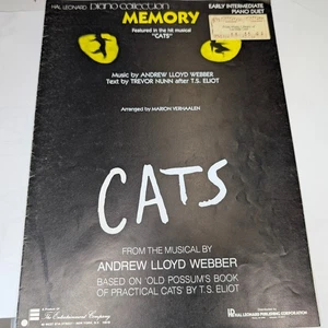 Memory from Cats Piano Duet Sheet Music Andrew Lloyd Webber Hal Leonard F2 - Picture 1 of 4