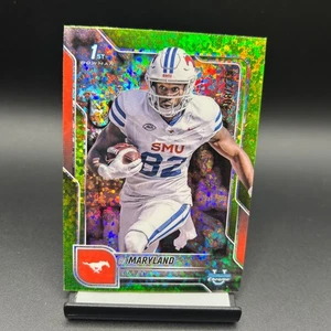 2025 Bowman Chrome U #153 RJ Maryland Lime Green Diamond /275 SMU Mustangs - Picture 1 of 2