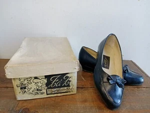 1960s GIRL SHOES VINTAGE DEADSTOCK Nº26 (EU) 9.5 (USA) 8.5 (UK) MADE IN PORTUGAL - Picture 1 of 9