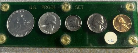 1959 U.S. Proof Set "Proof" In A Capital Holder Cover