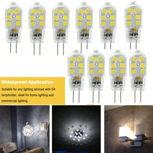 10X G4 LED Bulbs For Outdoor Landscape Path Deck Step Paver Lighting 12V 6000K - Picture 1 of 8
