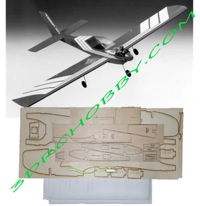 Kit de avión de R/C TIGER 60 70" envergadura de alas kit corto con planos balsa y capa de corte láser - Imagen 1 de 1