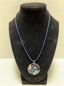 Chateau D’argent (CA) Sterling Silber Anhänger Halskette Kanada 925 19,5” blau - Bild 1 von 8