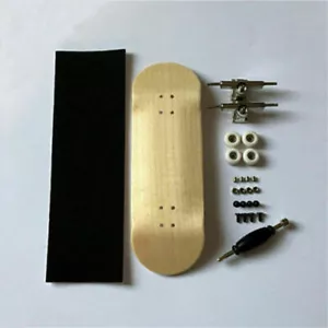 32mm Basic Complete Wooden Pro Fingerboard Finger Skateboard Maple Quality Feel - Picture 1 of 9