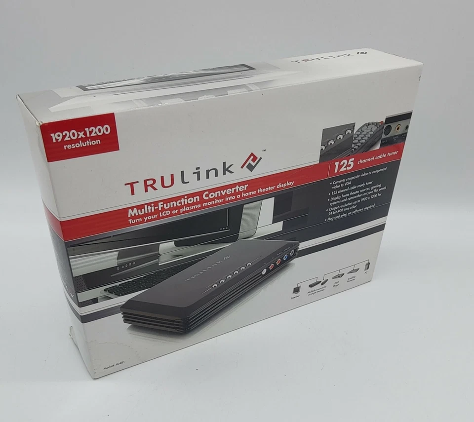 New Cables To Go C2G TRULINK 40481 Multi-Function Converter w/ CATV Tuner - Image 1 of 3