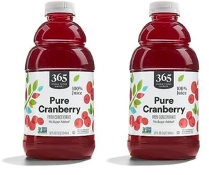 365 Whole Foods Bio Cranberrysaft 32oz 2er Pack - ungesüßt - Bild 1 von 2
