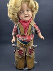 Shirley Temple 11”  Texas Centennial Doll With Rare Glassine Eyes.