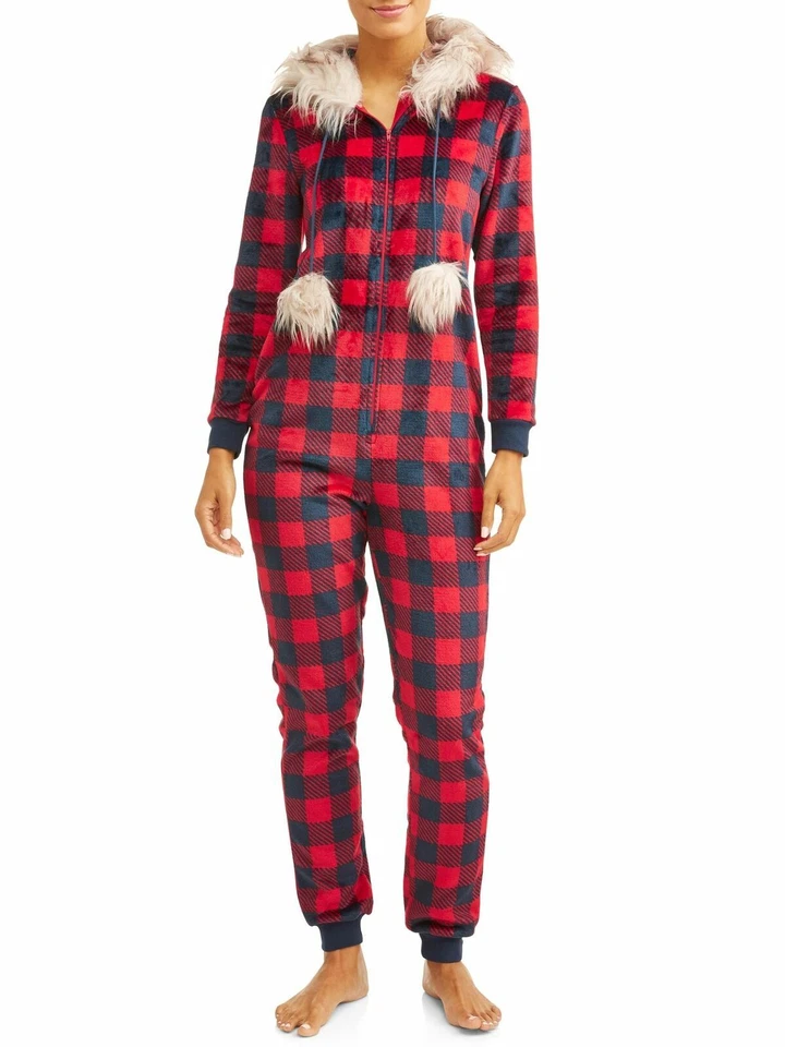 Женский костюм с капюшоном Secret Treasures Jammers РОГ ОЛЕНЯ ДЕТАЛЬ КРАСНЫЙ РАЗМЕР 2X - Изображение 1 из 4