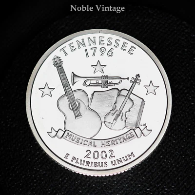 2002 S Silver Proof Tennessee State  Quarter - 90% Silver - From a Proof Set - Image 1 of 2