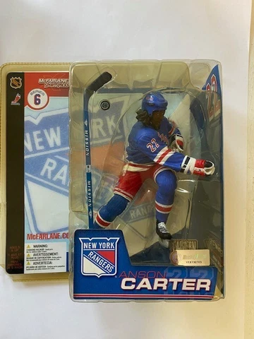 McFARLANE SPORTS PICKS NHL SERIES 6 NEW YORK RANGERS RW ANSON CARTER LIBERTY NIB Cover