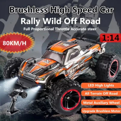1:14 75 KM/H 4WD Bürstenlosen Fernbedienung Auto High Speed ​​Monster Truck - Bild 1 von 4