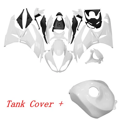 Fairing Kit w/Tank Cover For Kawasaki Ninja ZX-6R 09-2012 Unpainted Bodywork Set Foto 1 de 4