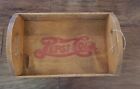 Vintage Wooden Pepsi Cola Tray Wall Hanging Home Decor Collectible Rare Htf