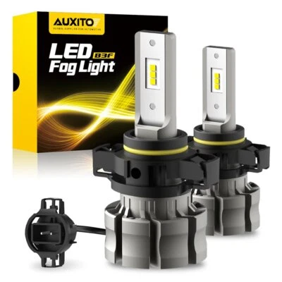 5202 H16 LED Fog Light Bulbs 6000K White 80W for 2007-2015 Chevy Silverado 1500 - Image 1 of 4