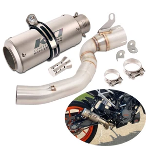 51mm Muffler Modified Stainless Steel Exhaust Link Pipe for Duke 200 2020-2024 - Picture 1 of 12