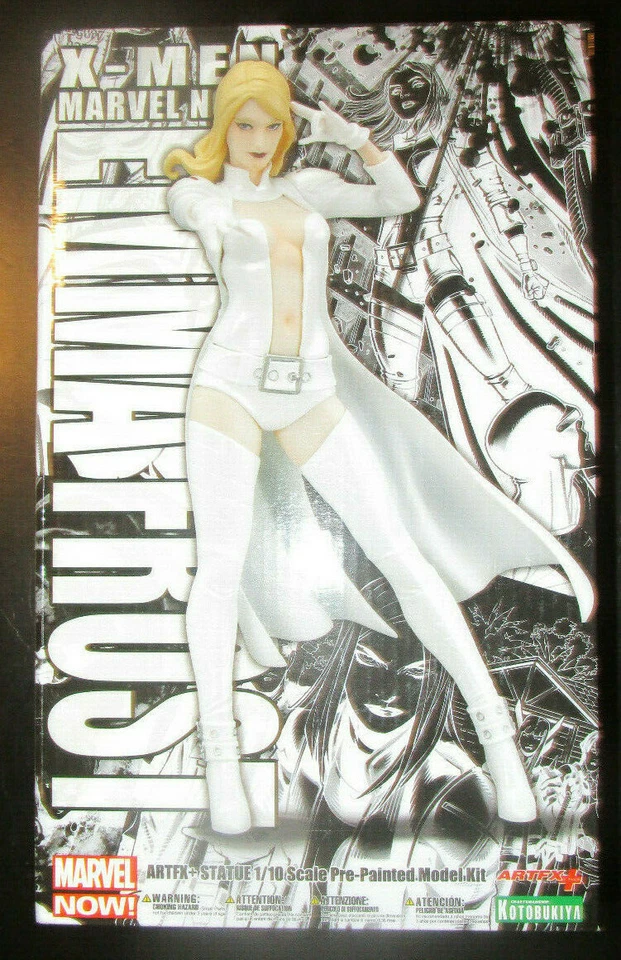 Kotobukiya Emma Frost Variante Blanca ArtFX+ Estatua 1:10 X-MEN SDCC 2016 Limitada Foto 1 de 3
