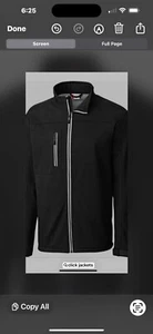 Mens Embroidered Black Soft Shell Jacket Clique VTG Warm Medium - Picture 1 of 6