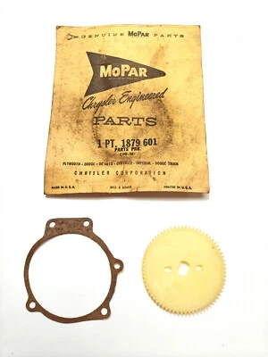 1955-1964 DeSoto Chrysler Dodge Plymouth limpiaparabrisas motor engranaje y junta 1879601 nuevo en stock Foto 1 de 3