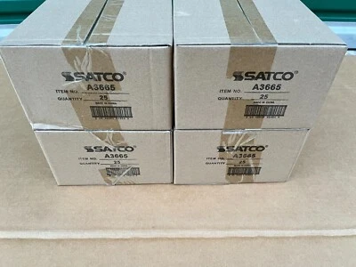 100 SATCO A3665 Decorative Flame Tip Clear Chandelier Bulb - Image 1 of 4